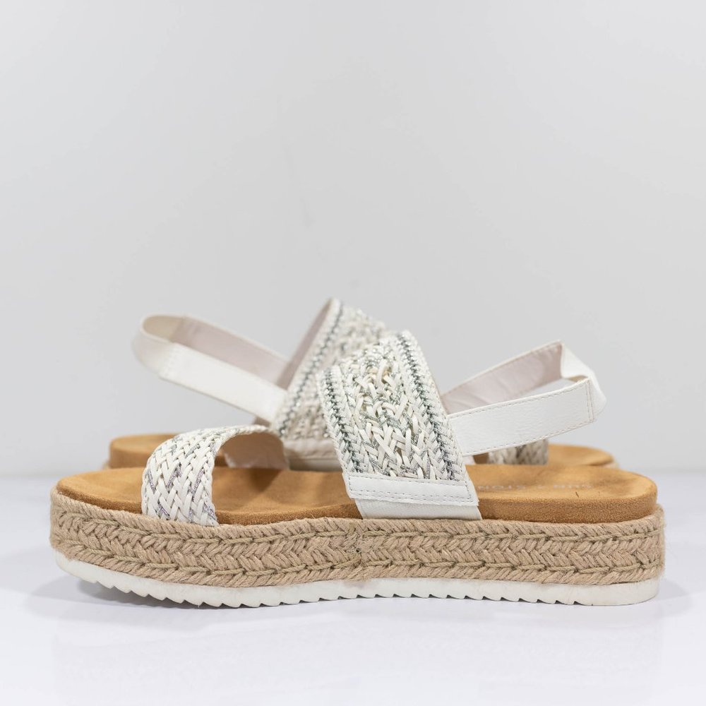 Sun + Stone Karli Sling Back Wedge Flatform Sandal - Picture 7 of 13